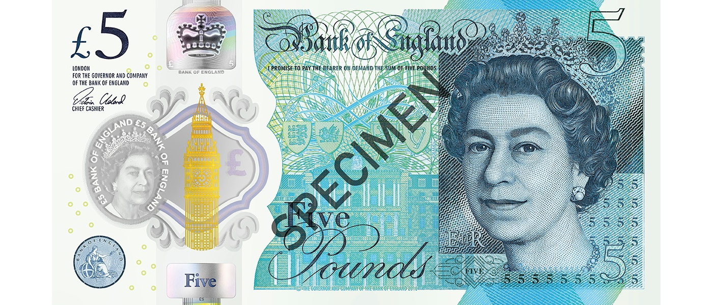 Five Pound Note (Source: https://www.bankofengland.co.uk/banknotes/5-pound-note)