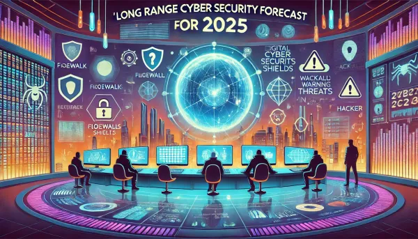 Image of a cyber security team monitoring a network with lots of big computer screens