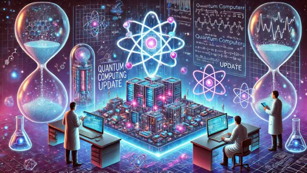 Picture of scientists working in a lab with atoms